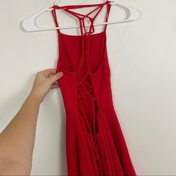LULUS red good deeds mini dress - Picture 3 of 5